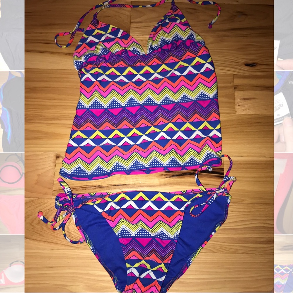 Old Navy colorful tankini!